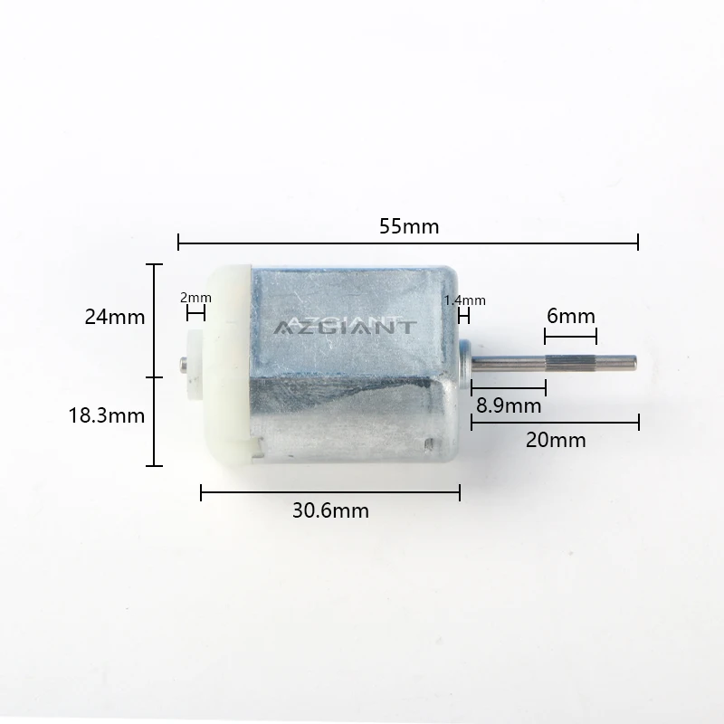 

10 pcs AZGIANT 20mm Micro DC Motor FC-280 Car electric fitting ,Door lock motor,Fold the rearview mirror motor (RIBBED SHAFT)