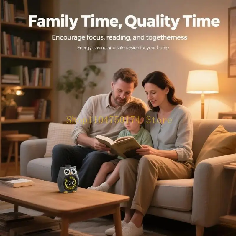 Kids Study Timer with Digital Display, Bird Desk Learning Tool for Classroom Work, Home Routine Planning, 99:59 Setting, and 5