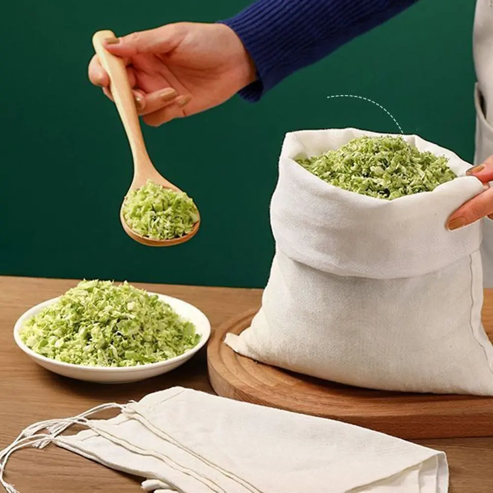 アンチブロッキングキッチン食品フィルターネット再利用可能な巾着野菜詰め物スクイズバッグ綿お手入れが簡単なフィルターバッグ