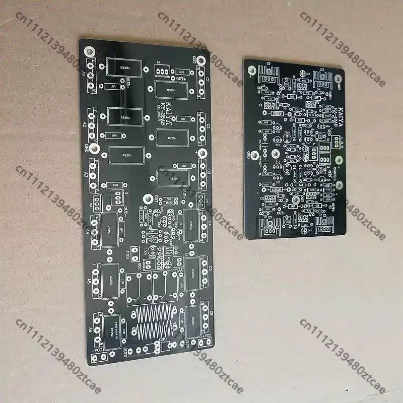 High Power Dual Channel Amplifier PCB Bare Board, 12 Transistors Empty Circuit Board for HiFi Audio Amplifier DIY Assembly