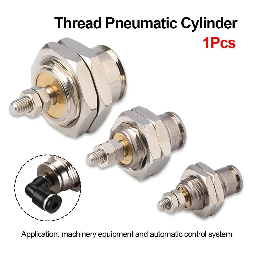 1Pcs Bore 6/10/15mm CJPB Pneumatic Cylinder SMC Type Single Acting Mini Air Cylinder Spring Return Silver Tone