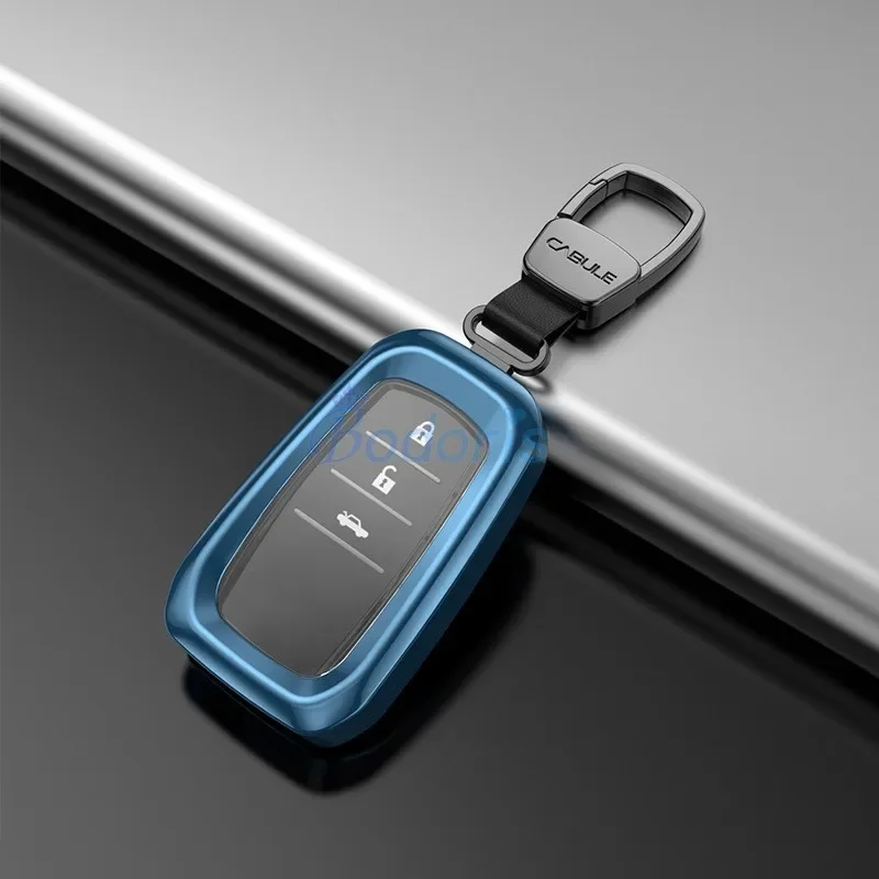 For Toyota Alphard VELLFIRE 30 2016 2017 2018 2019 Key Chains Case Ring Cover Silver Blue Gray Color Car Styling Accessories