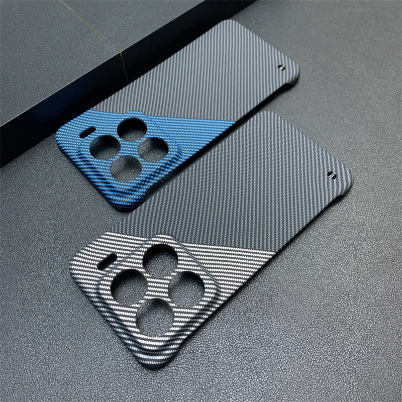 Skin Feel Hard PC Carbon Fiber Texture Borderless Case for Xiaomi  15 Pro Mi 14 Mi15 Ultra-Thin Frameless Protective Cover Funda - Image 4