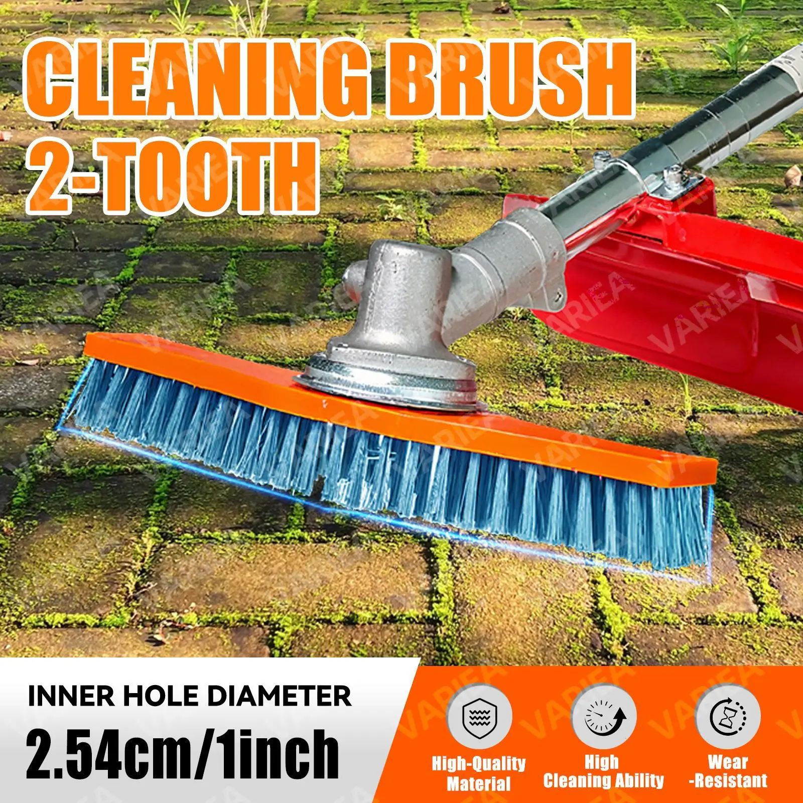 Wear Resistant Lawn Mower Cleaning Brush High-Efficiency Adjustable Handle Weed Remover Garden Yard Patio Tile Farm Tool