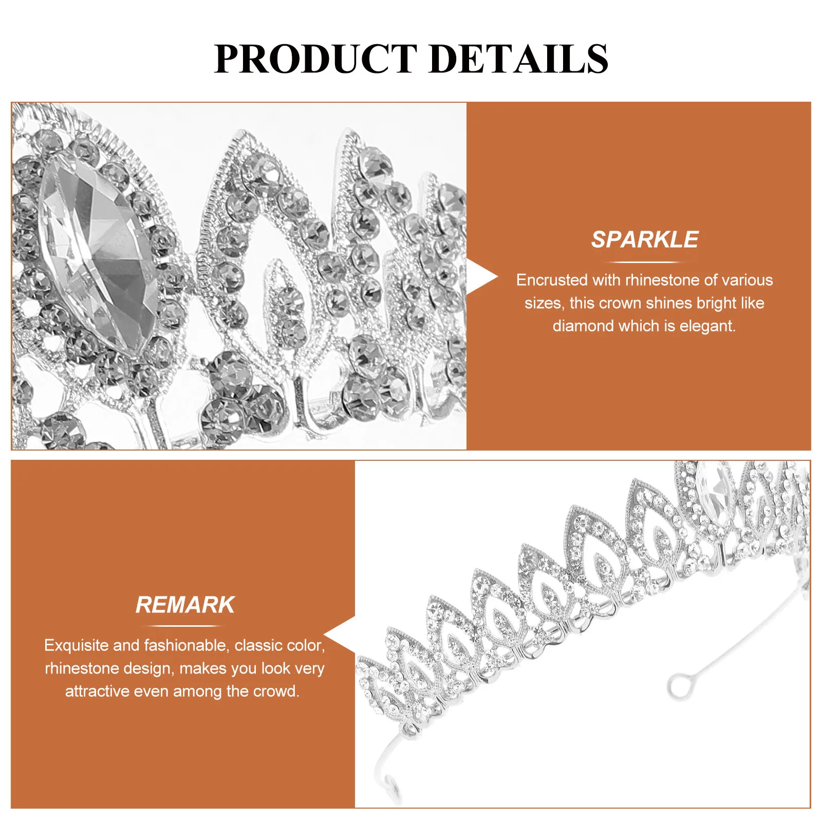 

Hair Accessories Rhinestone Crown Accessory Bride The Decorations Alloy Princess Rhinestones