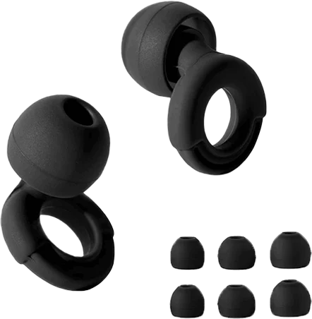High Fidelity Reusable Silicone Ear Plugs for Noise Cancelling Suitable for Concerts Musicians Motorcycles Sleeping Work Study S