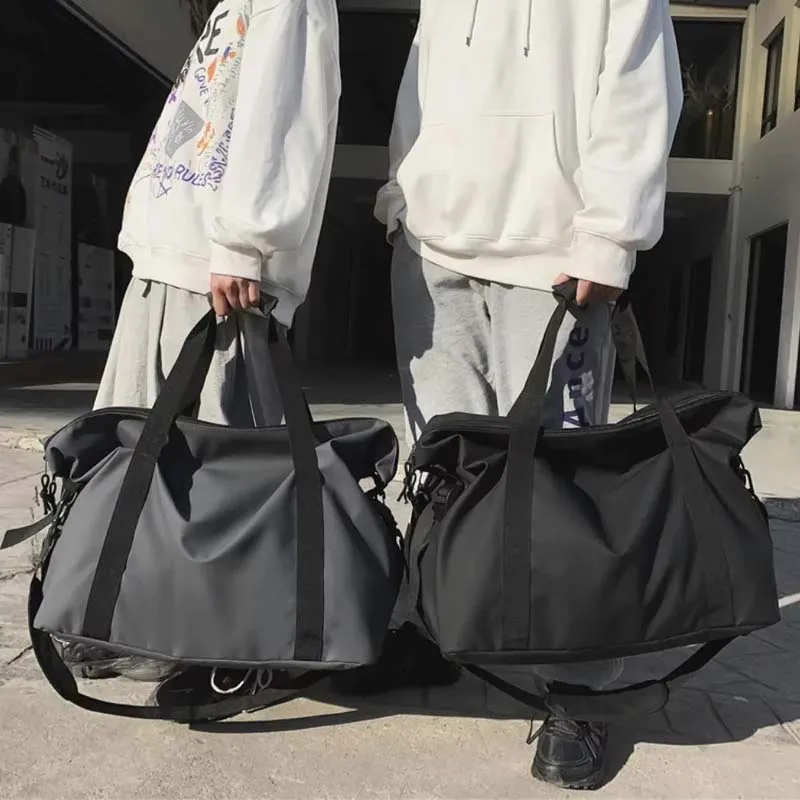 

Casual Duffle Bag Traveling Large Capacity Sports Fitness Gym Bag Handheld Storage Luggage Bag Lightweight Crossbody Travel Bag