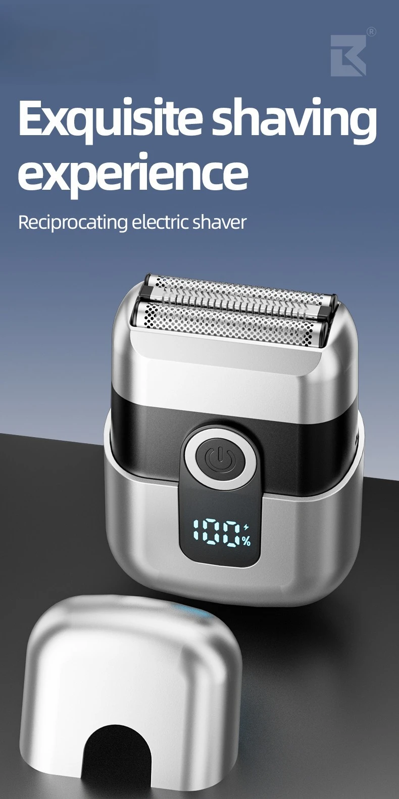 

Новая сабельная электрическая бритва для путешествий, компактная мини-бритва, электрическая бритва, бытовой нож для бороды с двойной головкой