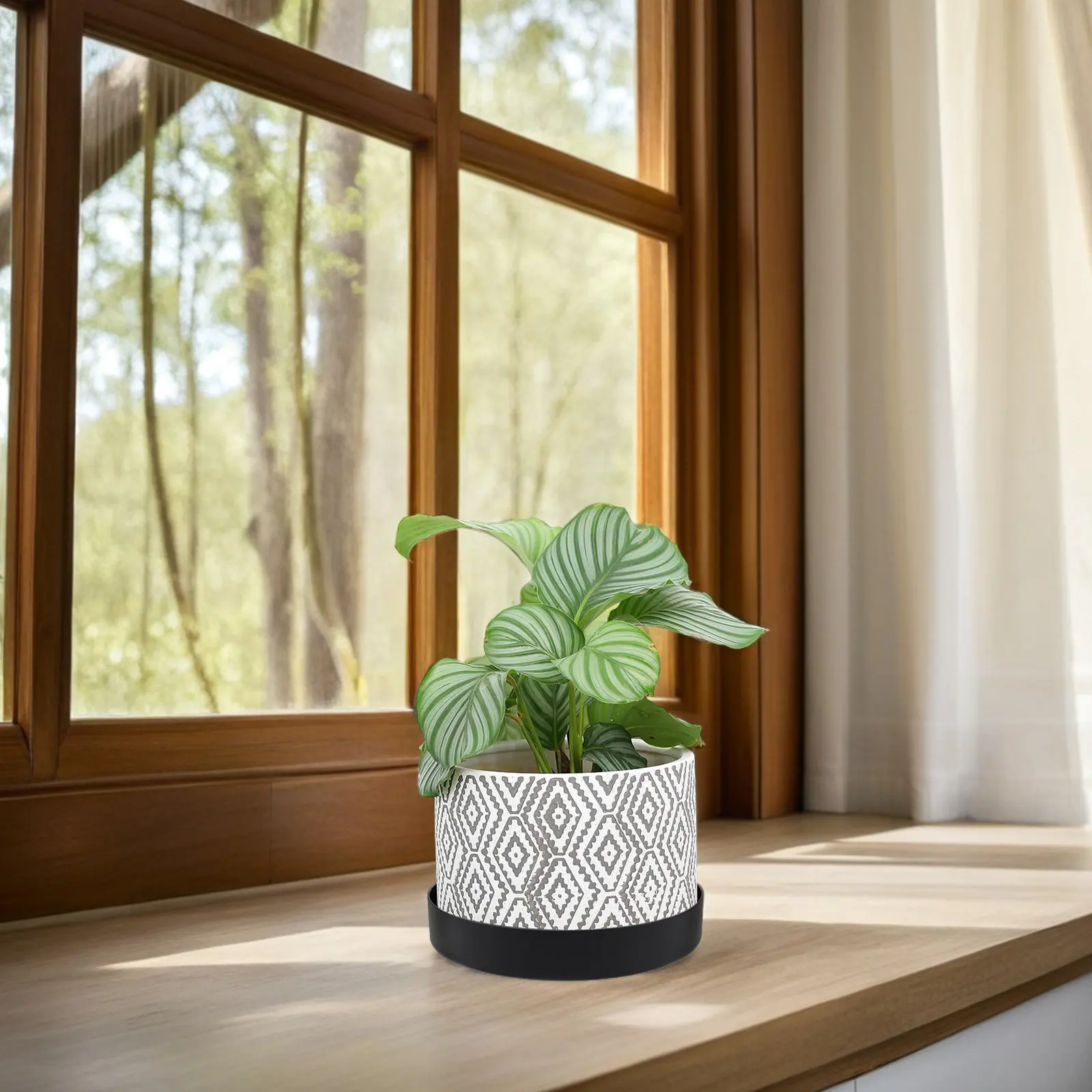 Stainless Steel Flowerpot Base Large Planter Saucer Tray for Indoor Garden Plants Plant Drip Water Collector Plant Drip Tray