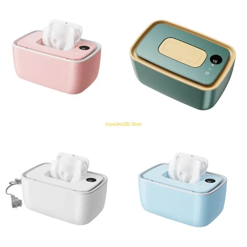WXTD Spacious Baby Wet Wipe Heater with Efficient Temperature Control, Safe Rounded and 120-sheet Storage Capacity