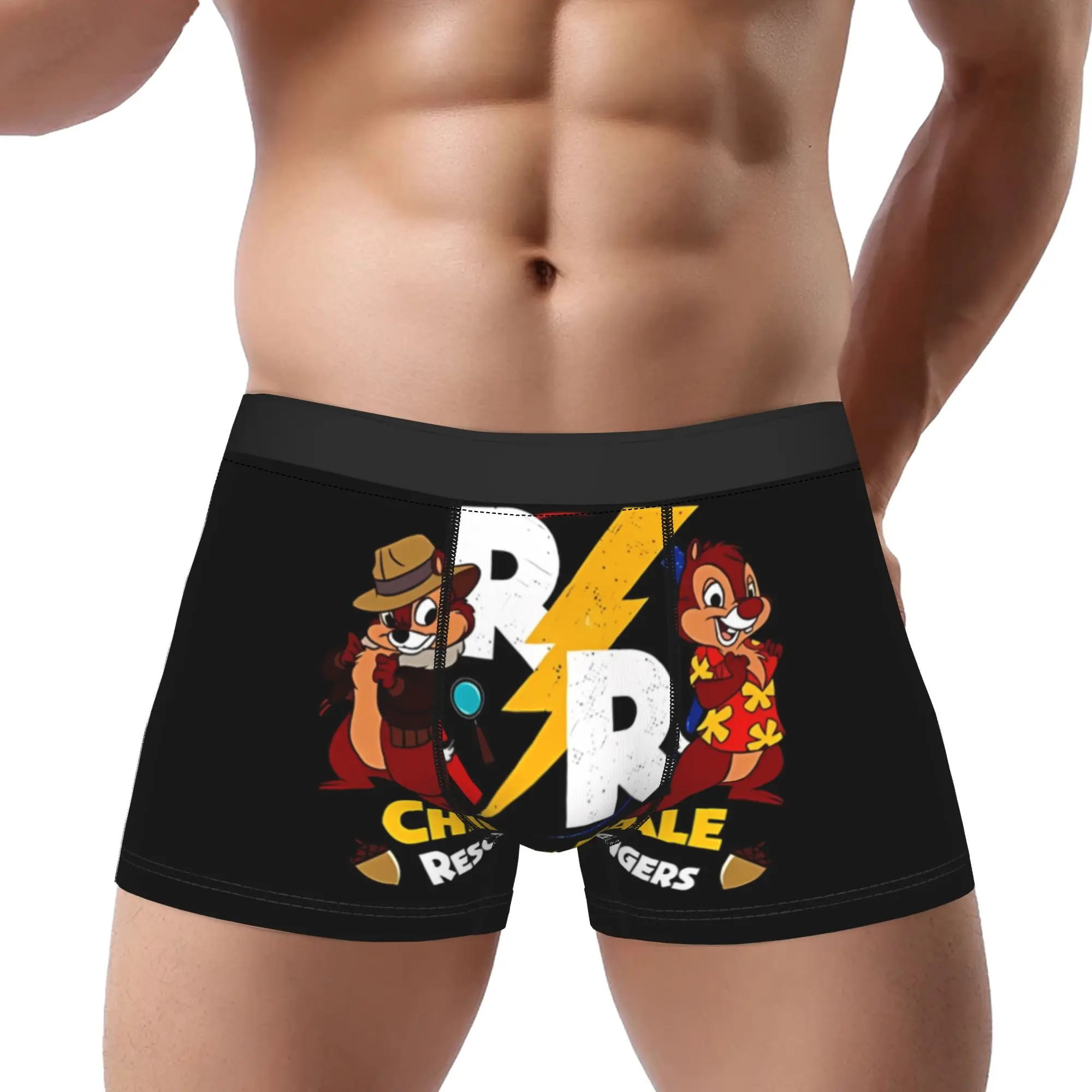 

Rescue Rangers Chip 'n' Dale Underpants Breathbale Panties Man Underwear Ventilate Shorts Boxer Briefs
