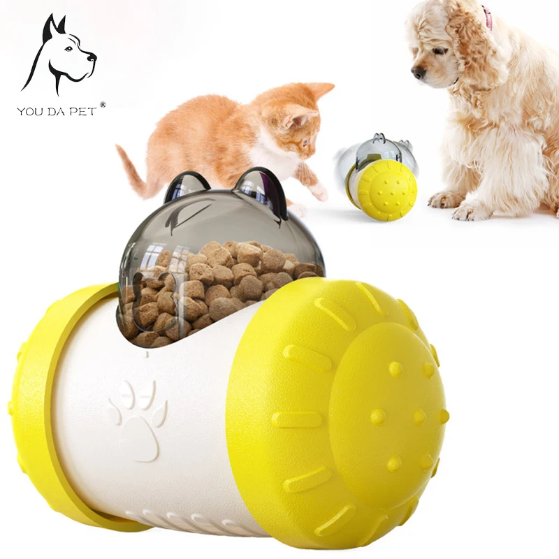 New pet toys Wobble Bear Dog Leaky Feeder Cat Tumbler Feeder Slow Food Leaky ball non-electric pet toy for cats and dogs