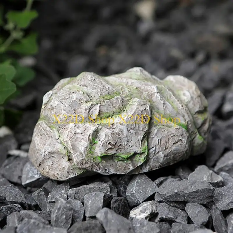 X22D Simulated Stone Holder Safe Outdoor Fake Rock Hider Garden Decorations Realistic Stone Spare Storage Box