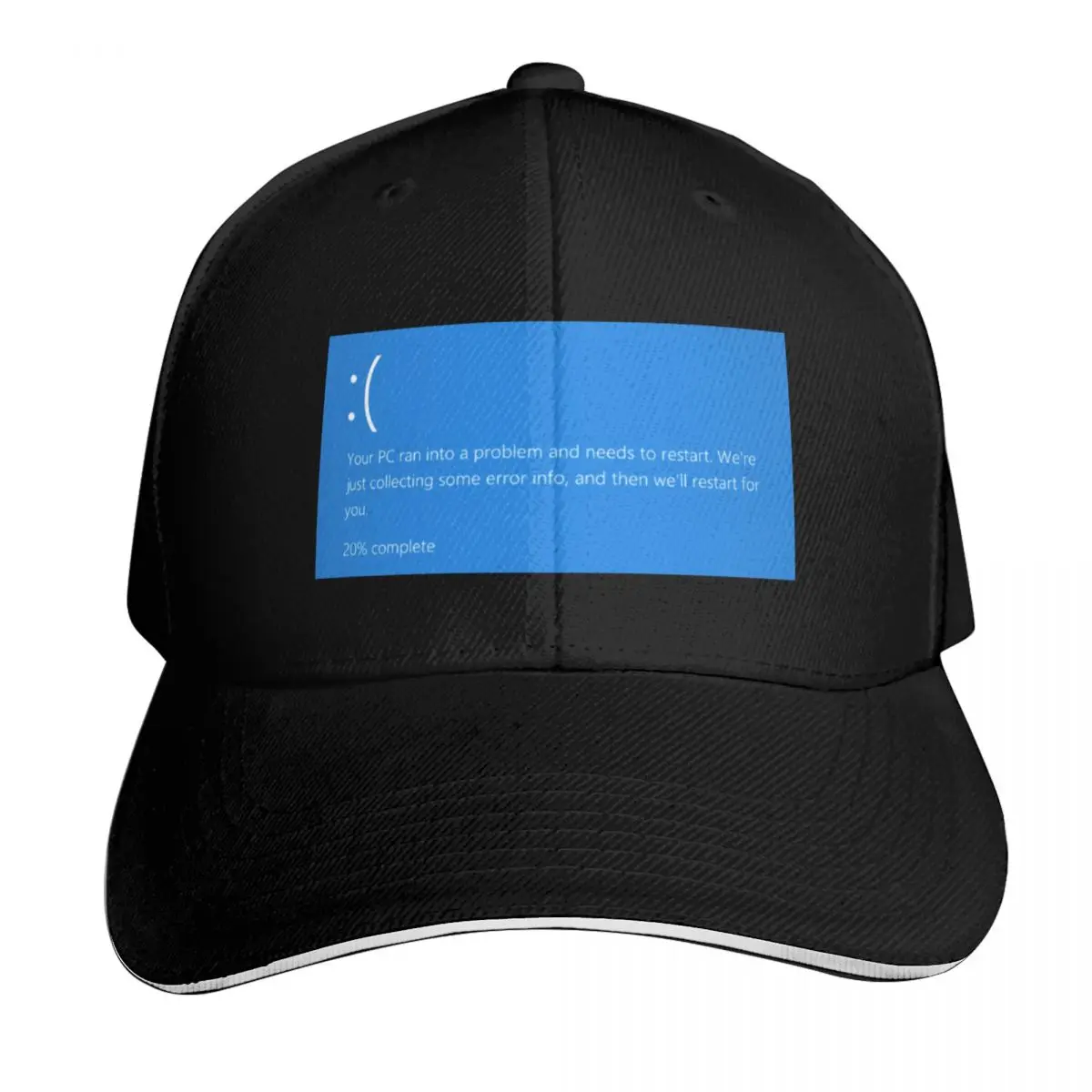 

Blue screen Baseball Cap Custom Cap fashionable Male hat Women's Beach Men's