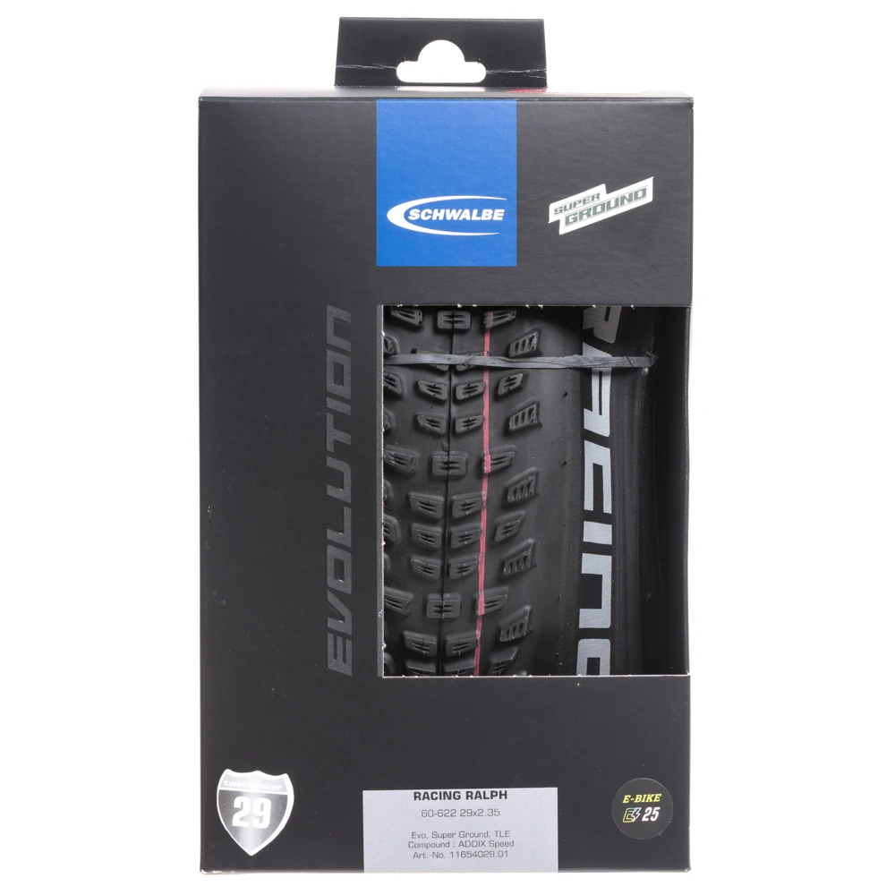 SCHWALBE Racing Ralph 60-622 29x2.35 Folding Bicycle Tire Super Ground EVO Tubless TLE Mountain Bike Tyre MTB XC Cycling Parts