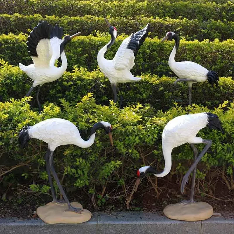 رافعة زخرفة حديقة الديكور النحت في الهواء الطلق فناء المناظر الطبيعية