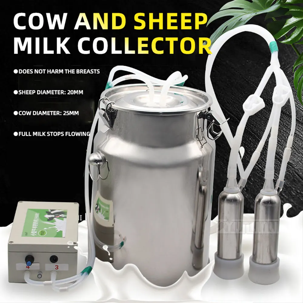 Small Rechargeable Pulsating Milking MachineMilking Machine for Cow, Goat Milker, for Livestock