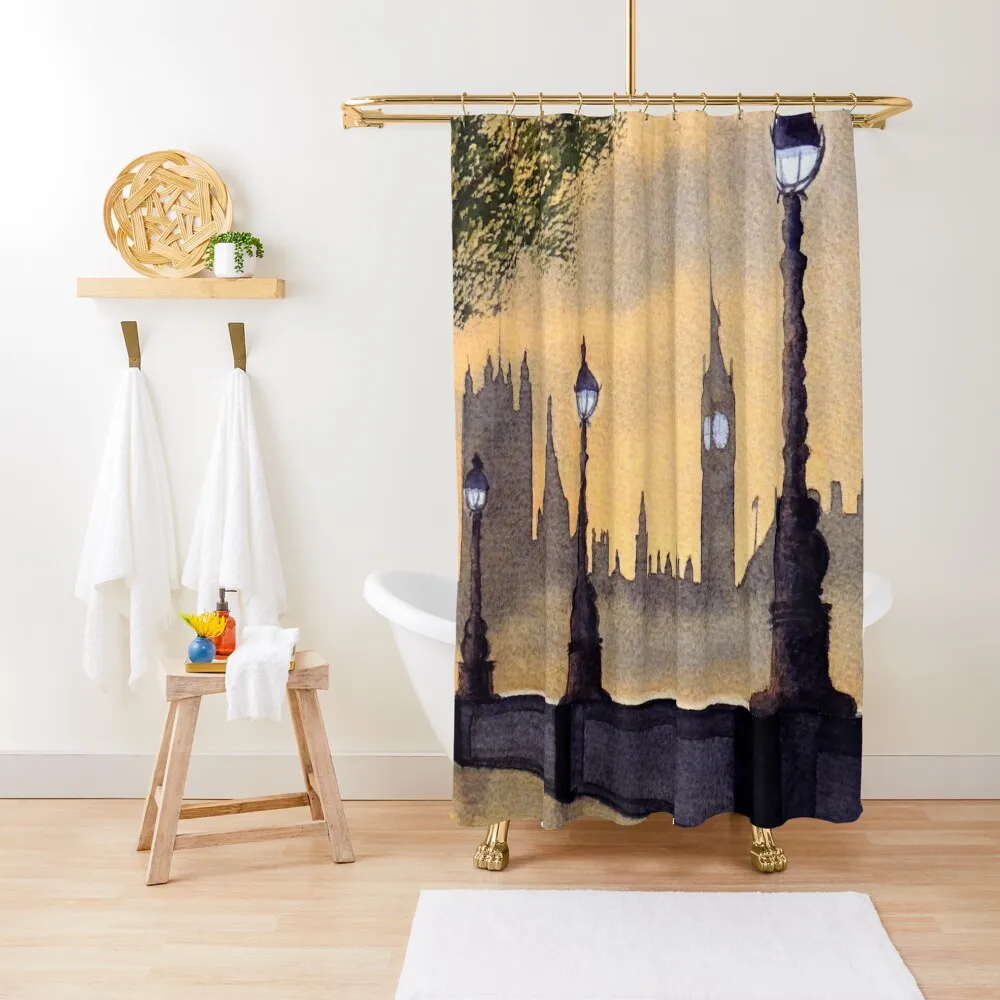 

A Misty London - After Yet More Rain Shower Curtain Cute Shower Accessories For Shower And Services Curtain
