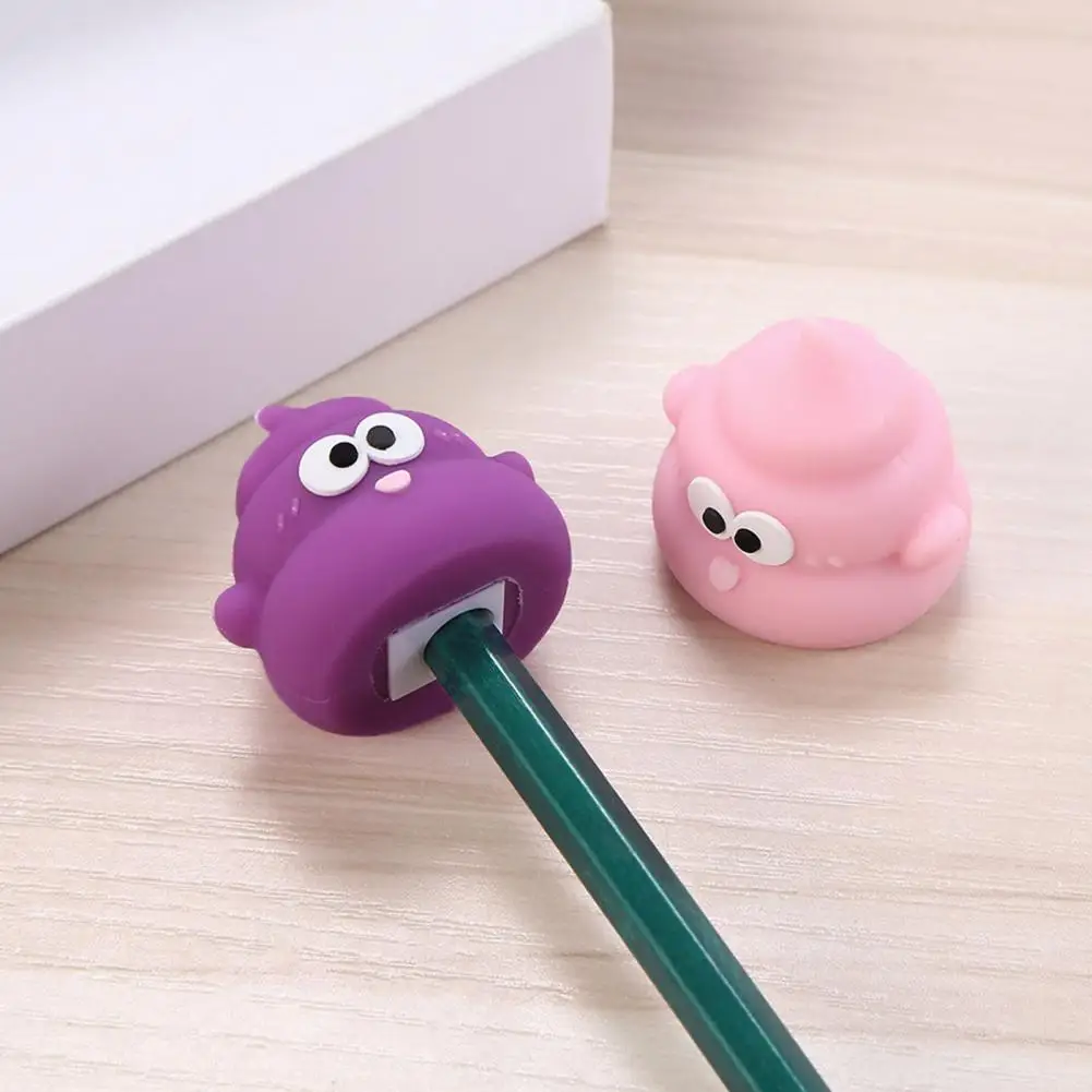 Poop-Shaped Pencil Sharpener Mini PVC Sharpener With Manganese Steel Blade Portable Smooth Cutting Sharpener For Fun Desk Decor
