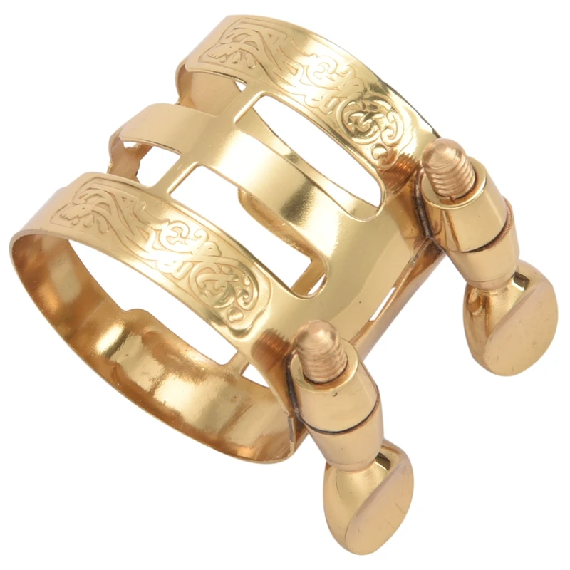 알토 색소폰용 새겨진 금속 합자, 알토 색소폰 클라리넷 마우스피스 합자 클립, 신제품