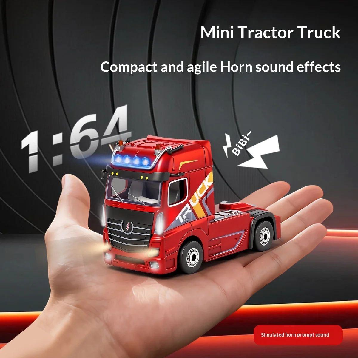 Weili 6408 New Product 1-to-64 Remote Control Simulation Tractor Container Transport Vehicle Model Toy