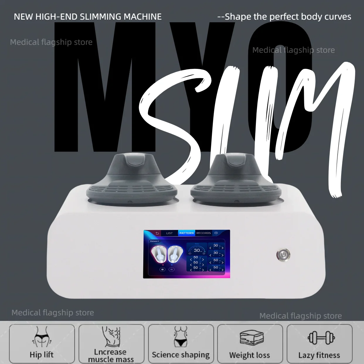 

Профессиональная машина для моделирования тела 15Tesla, 6500 Вт, технология Hi-emt, стимуляция мышц, для похудения Myoslim для салона RF