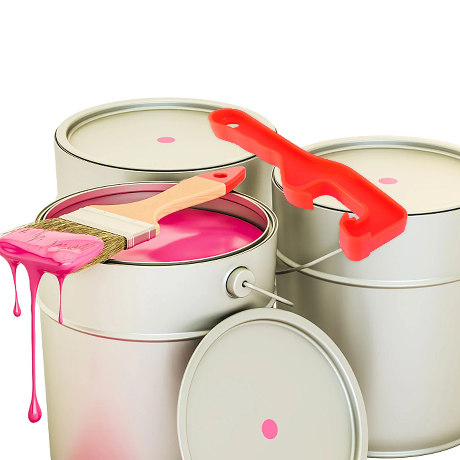 

5Pcs Heavy Duty Bucket Opener Tool for Paint Can Waterproof Bucket 5 Gallon Lid Lifter Smooth Operation No Hand Injury