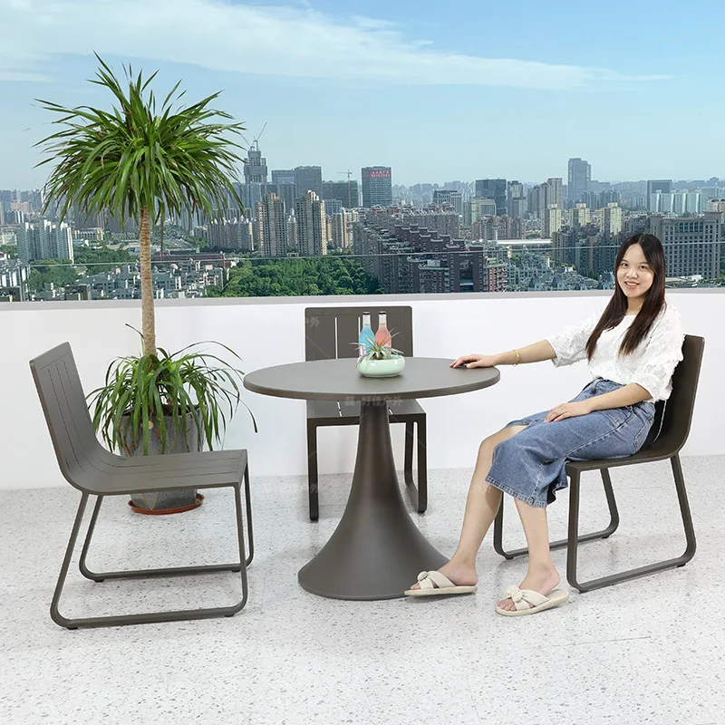 

Customizable Outdoor Garden Full Aluminum Table and Chair