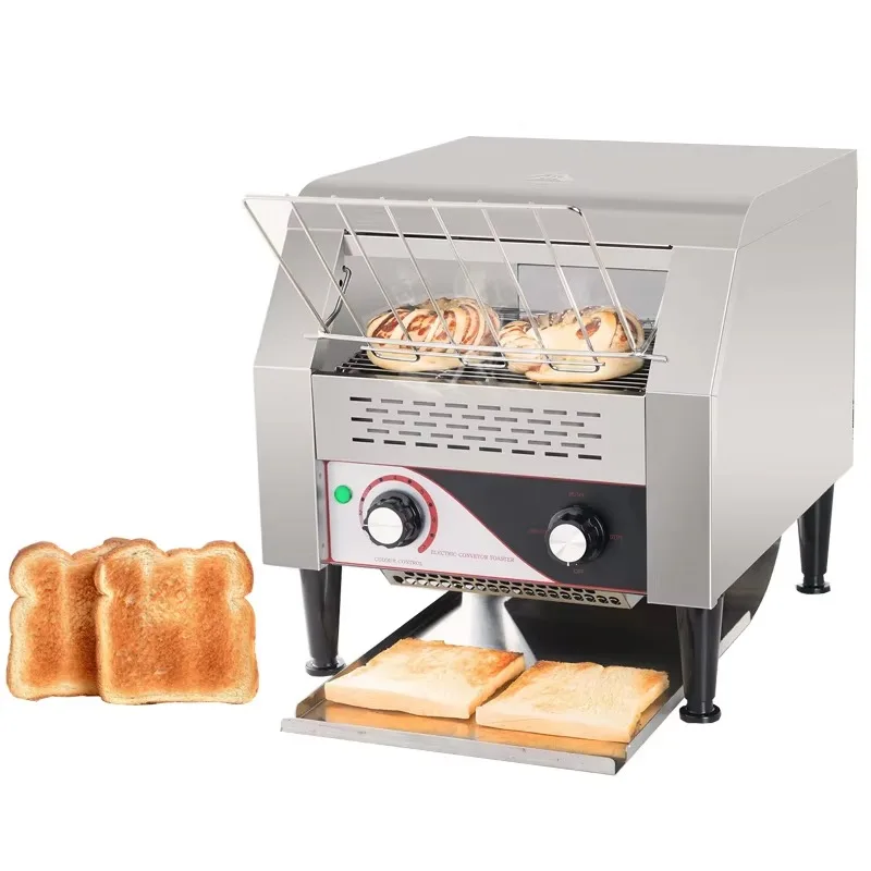 Commercial Conveyor Belt Toaster 10 20 30 Slices Per Minute Automatic Multi functional Bread Baking Machine for Sandwich