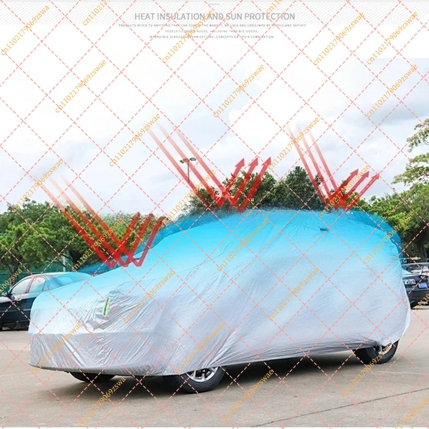 Automatic Car Cover with Remote Control, Full Cover Sun Protection & Rain Shield