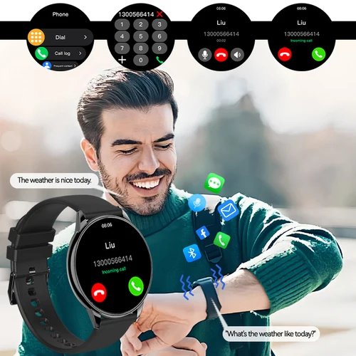 Imagen 2 del producto 2026 nuevo reloj inteligente para mujer asistente de voz 1,52 ""AMOLED al aire libre impermeable deportes reloj de moda hombres mujeres regalo para Android Ios