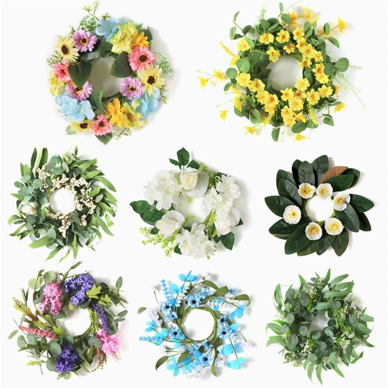 

Artificial Flower Wreath Door Hanging 30cm Fake Floral Wall Decor For Wedding Home Decorations Door Ring Hanging Ornament