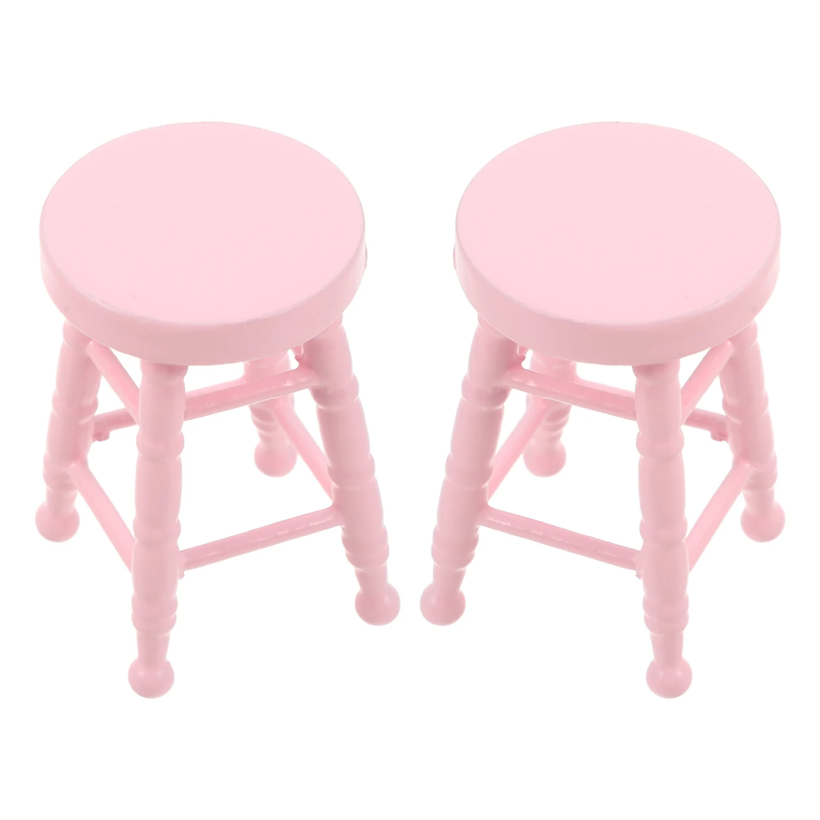 Mini massief houten meubelen log kruk poppenhuis hoge kleine stoel voor ambachten simulatie accessoires