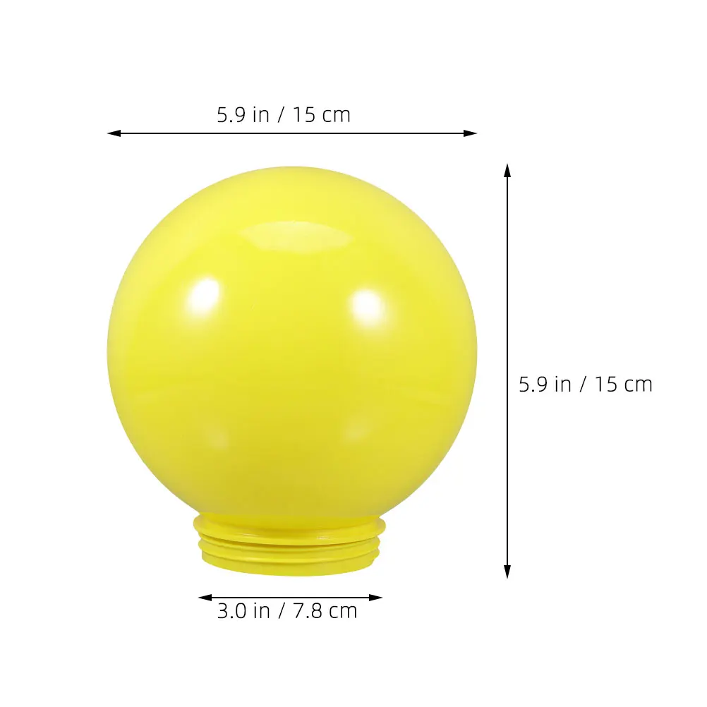 غطاء مصباح مستدير كرة أرضية بديل من الأكريليك مقاوم للماء في الهواء الطلق حديقة فناء مسار عمود إضاءة غطاء خفيف قطر تركيبات الشارع #6