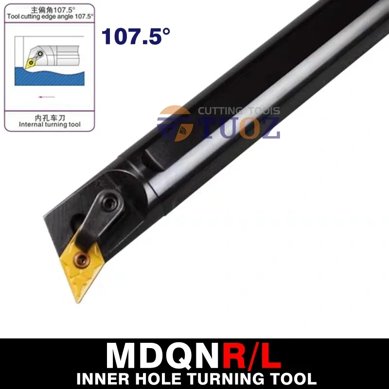 TUOZ S20R-MDQNR15 S20R-MDQNL15 S25S-MDQNR15 S25S-MDQNL15 20mm 25mm 107.5° S20R S25S MDQNR MDQNL CNC Internal Turning Tools