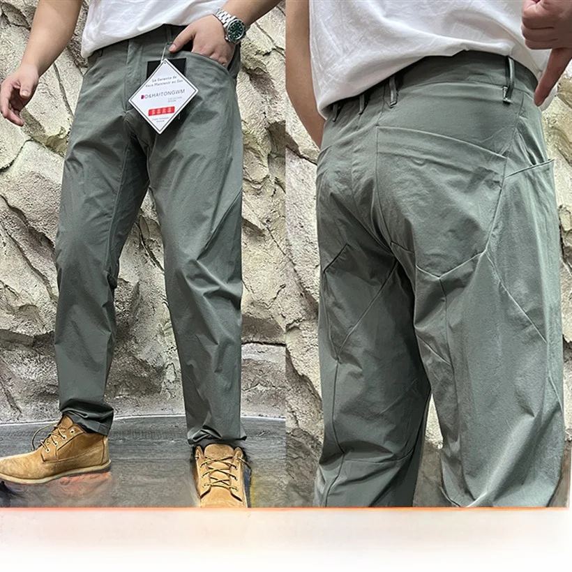 

Busin High-End Line 4D Surrounding Cut Lightweight Qui-Dry Elastic Outdoor Men's Casual Pants Straight Leg Breathable