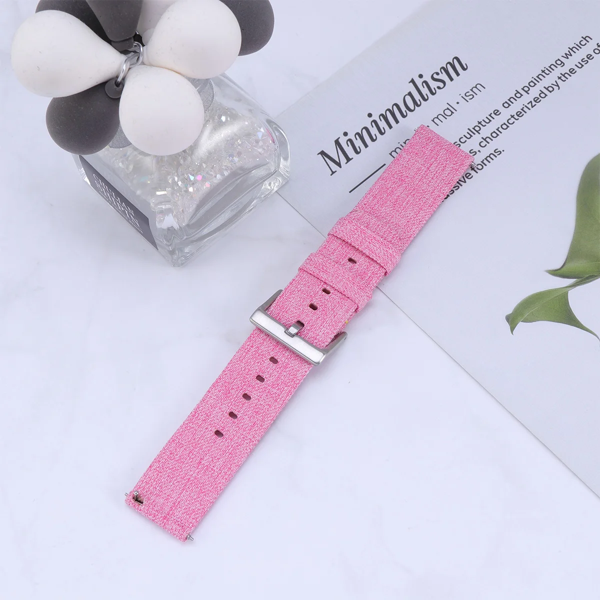 

Comfortable Canvas Strap for Smartwatch Replacement Band Smooth Seamless Design Ideal Gift for Men Women