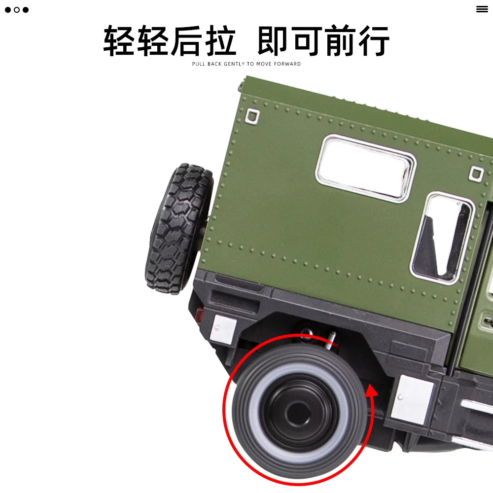 New 1:32 Diecast Alloy Model Car Military Vehicle Unimog Motorhome Miniature Off-Road RV Metal for Children Gifts Christmas Toys