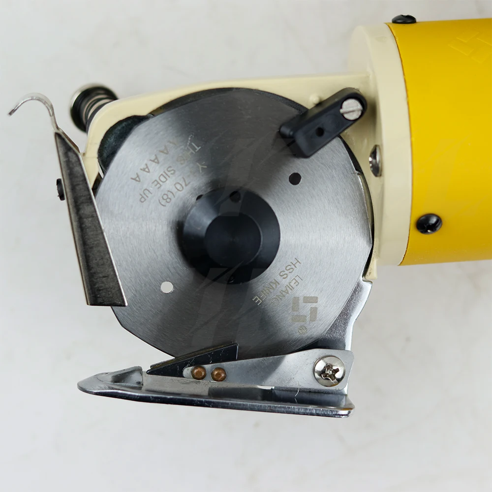 Electric Cloth Cutter Fabric Round Knife Cutting Machine Blade Diameter 70mm for Carpet Floor Mat Leather Cutting Tool
