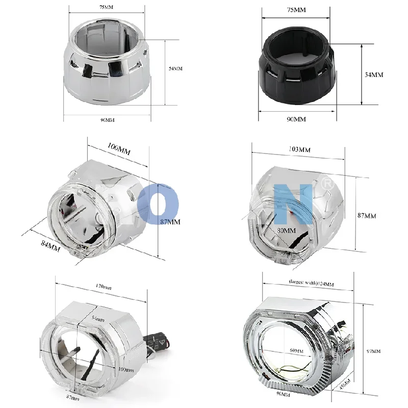 Ronan 2.5 pollici 42W 6000K HD bi-led proiettore lente doppio chip LED per H1 H4 H7 9005/9006 Socket Car Lossless aggiornamento Retrofit