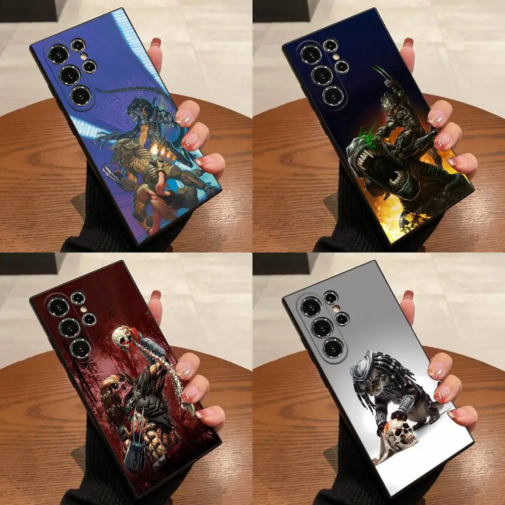 

A-Alien P-Predator Cat Phone Case For Samsung S25,S24,S21,S22,S23,S30,Ultra,S20,Plus,Fe,Lite,5G Black Box