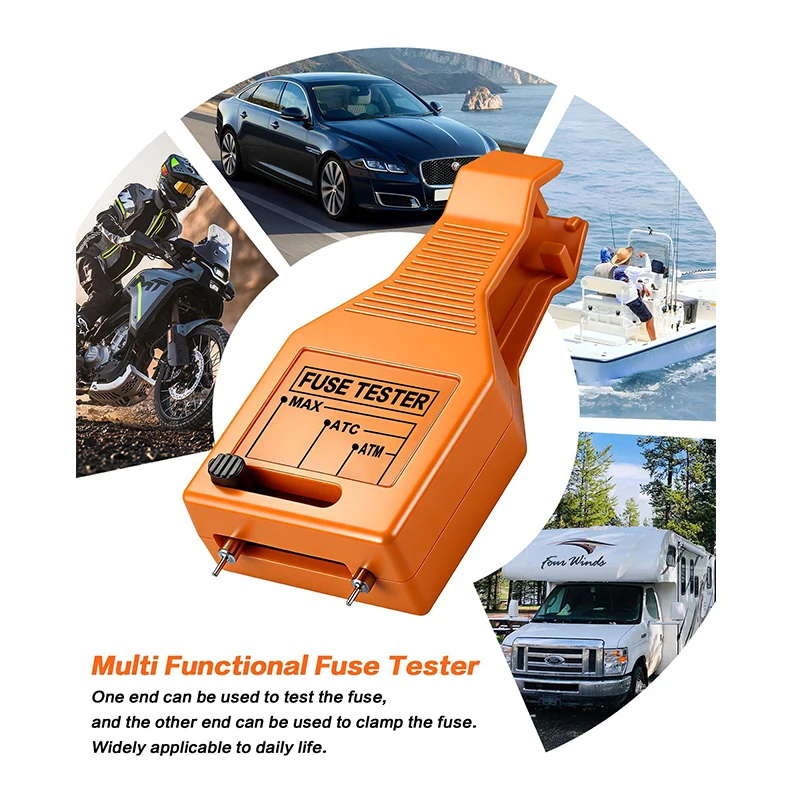 Universal Fuse Tester Multifunctional Portable Checking Blade Fuse Checker Puller Tool Auto Fuse Tester Car Accessories
