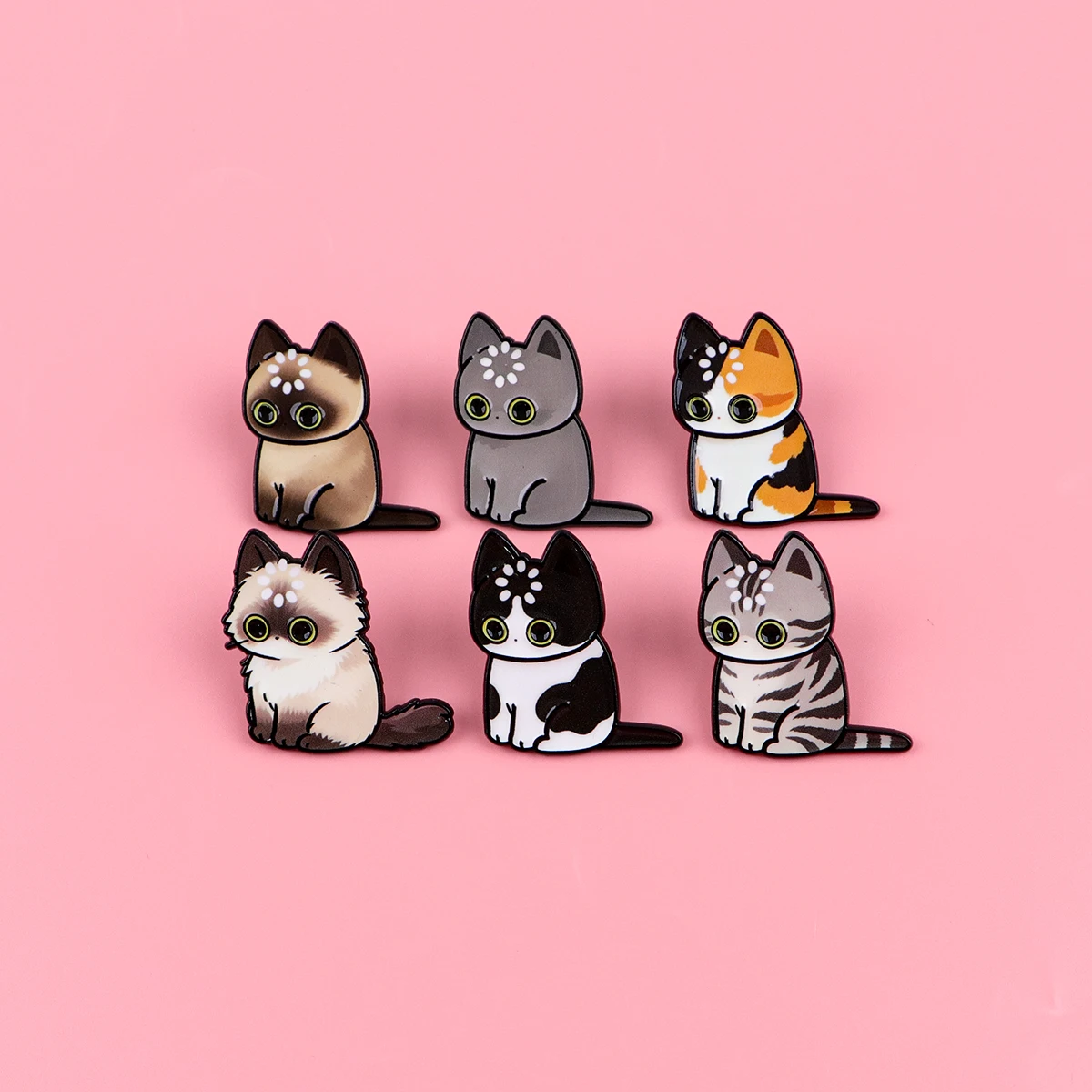 Cats Enamel Pin Detail 5