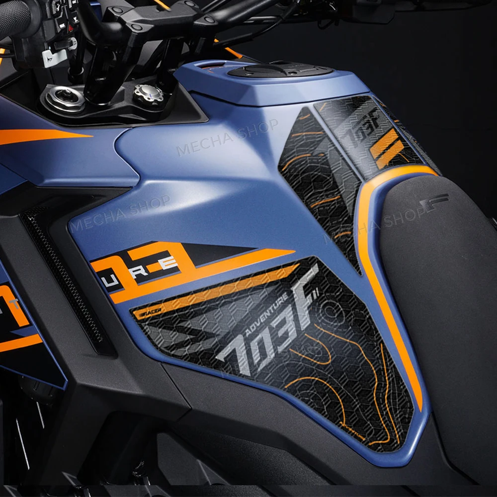 Motorcycle Anti-slip Sticker Protection Kit Accessories for Zontes 703 F Adventure 2025 Tank Pad