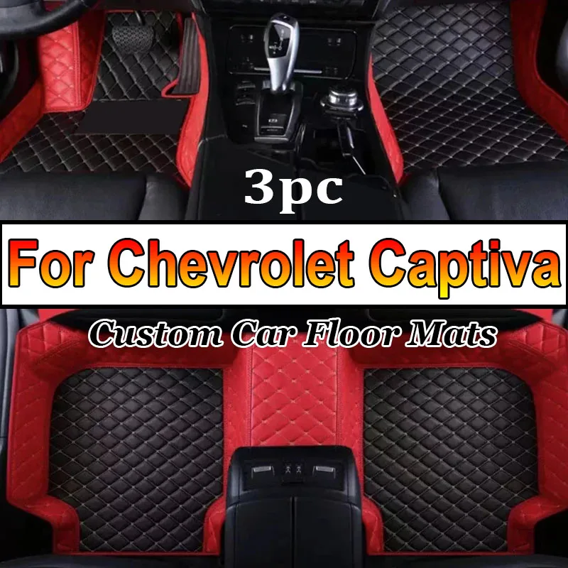 

Автомобильные коврики для Chevrolet Captiva 7seat C100 C140 2006 ~ 2010, коврики с защитой от грязи, кожаный коврик, детали интерьера автомобиля, аксессуары