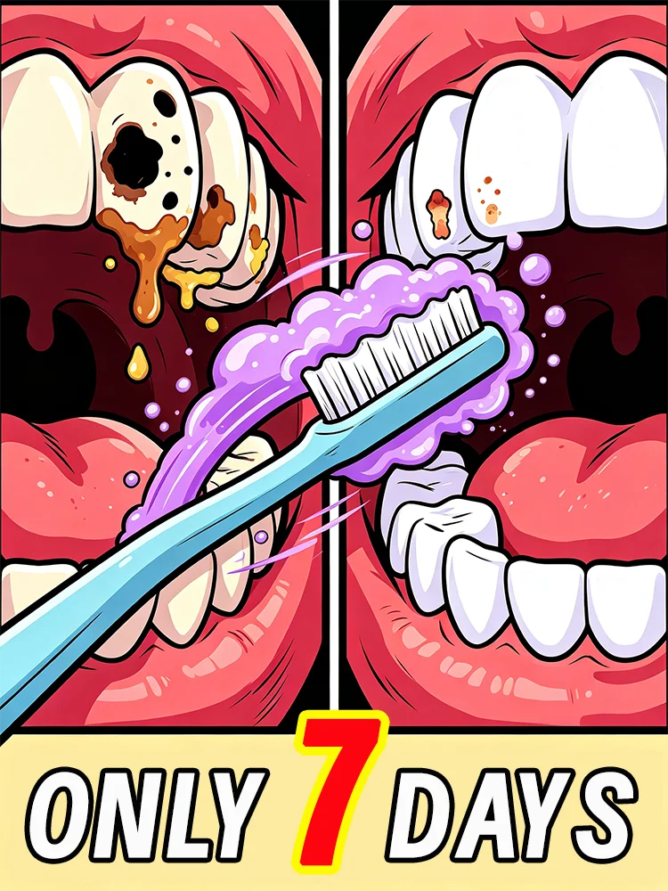 Effectively removes tooth stains, restoring the teeth's natural, clean, and bright luster.