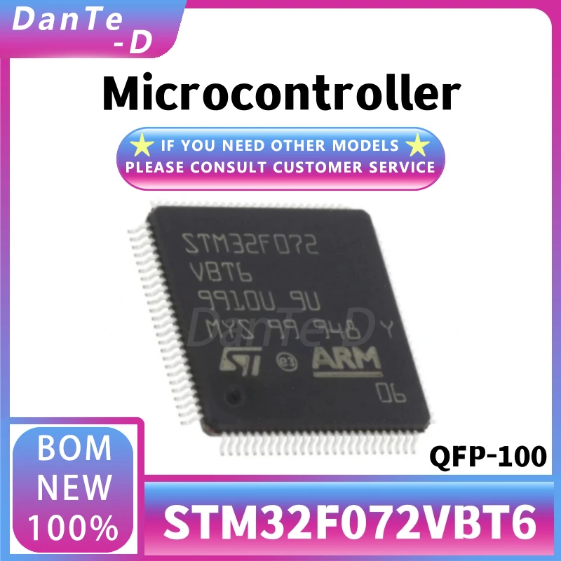 STM32F072VBT6 New Original 8/16/32 Microcontroller Chip QFP-100