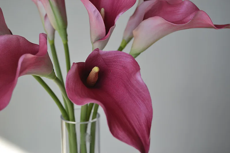 5pcs Large Calla Lily Artificial Flowers Wedding Decor Bridal Bouquet  Fake Flowers Realistic Callas Home Decoration Accessories