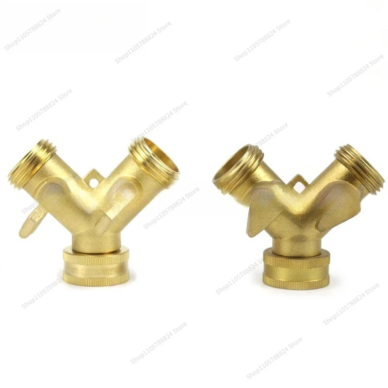 For garden ball valve, double-way ball valve, garden all-copper  valve joint Y type 2-way two-way three-way  valve
