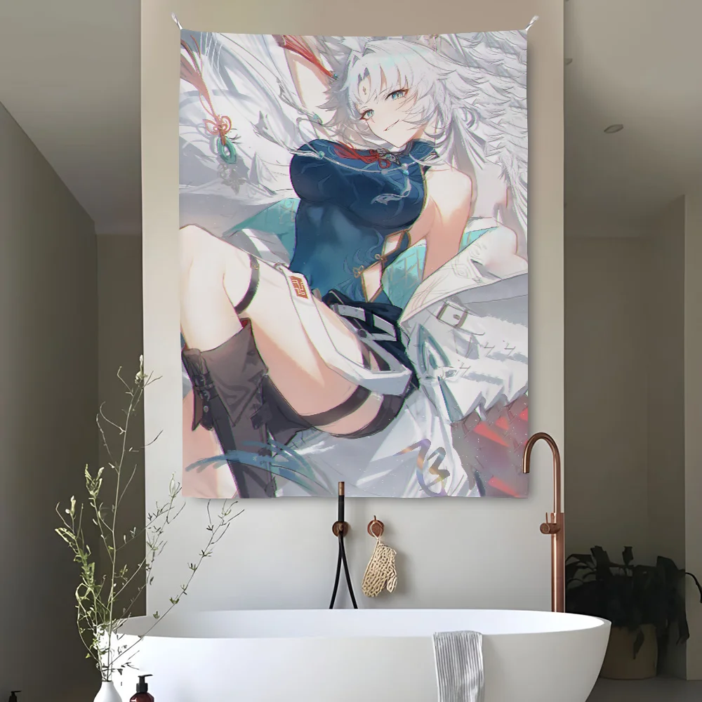 Feixiao Honkai Star Rail Sexy Tapestry Bedroom Living Bar Garden Outdoor Microfiber Festival Decoration Background Art Banner